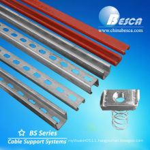 Steel Channels with Spring Nut (UL,cUL,NEMA,IEC,CE,ISO)